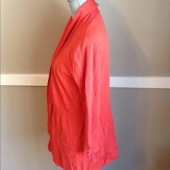 Long orange cardigan - Picture 3 of 6